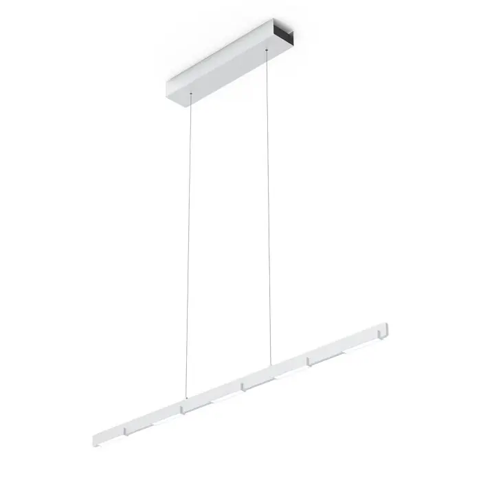 Steinhauer Bloc Hanglamp LED Staal geborsteld, 7-lichts Hoge Kwaliteit