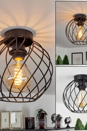 Aanbieding Miton Plafondlamp Zwart, 1-licht