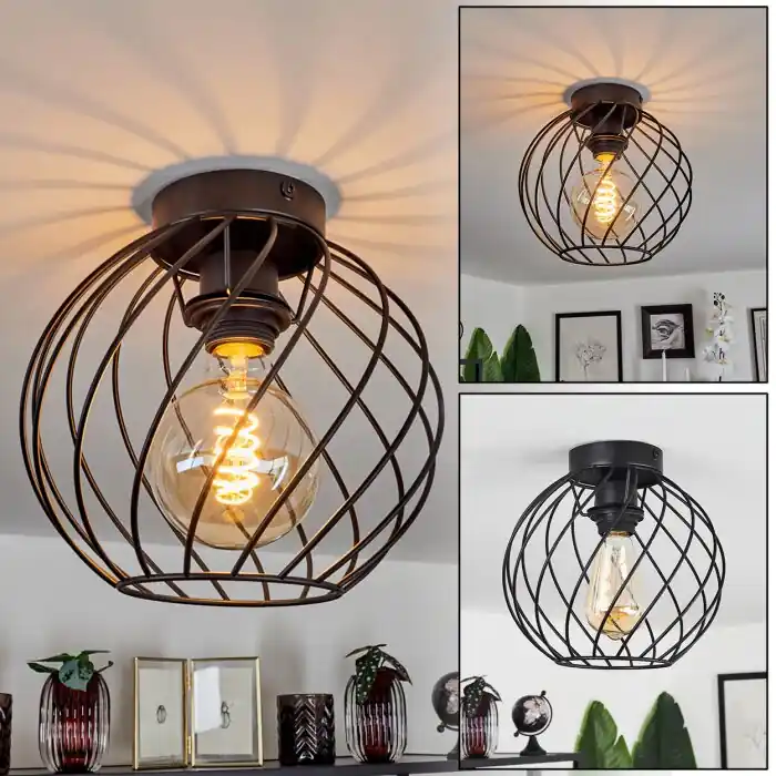 Aanbieding Miton Plafondlamp Zwart, 1-licht