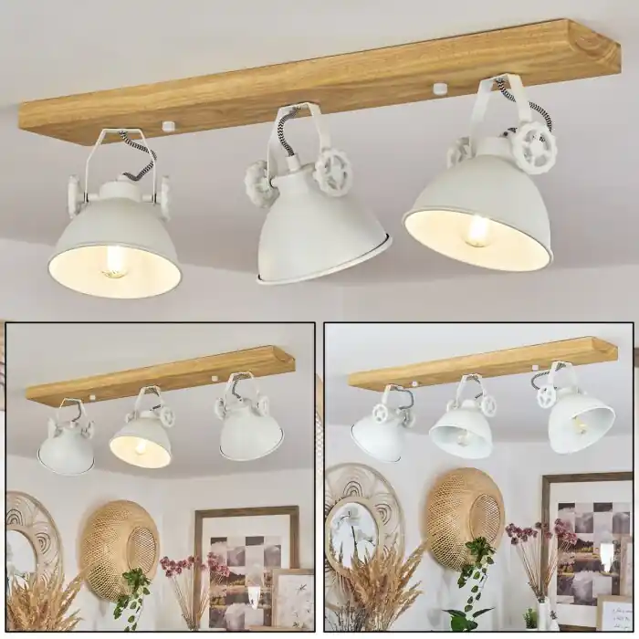 Korting Svanfolk Plafondlamp Wit, 3-lichts
