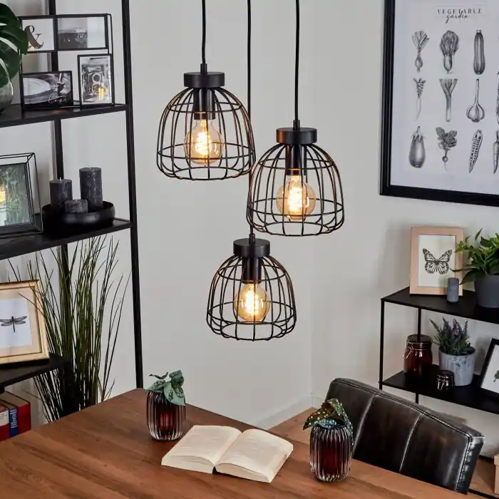 Exclusieve Aanbieding Piment Hanger Zwart, 3-lichts