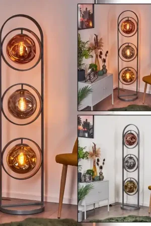 Aanbieding Cabreiro Staande lamp Antraciet, 1-licht