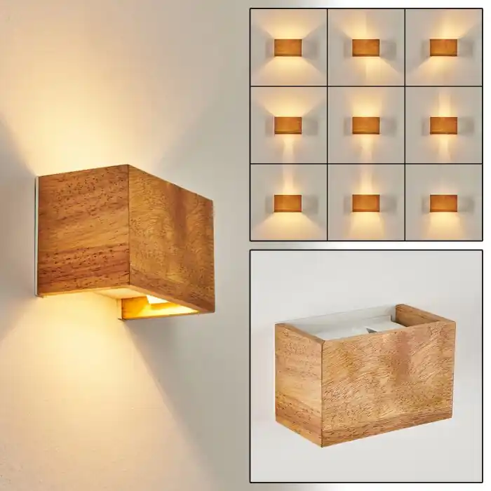 Badajoz Muurlamp Natuurlijke kleuren, Wit, 1-licht Aanbieding