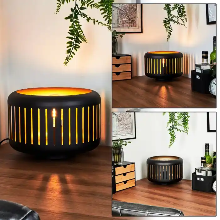 Fournie Tafellamp Zwart, 1-licht Goedkoop