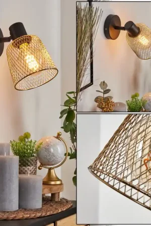 Alleen Vandaag Guitton Muurlamp Zwart, 1-licht