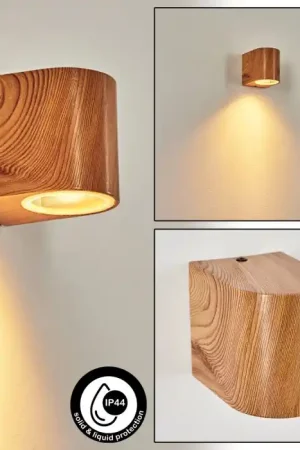 Weekendaanbieding Skaabu Buiten muurverlichting houtlook, 1-licht
