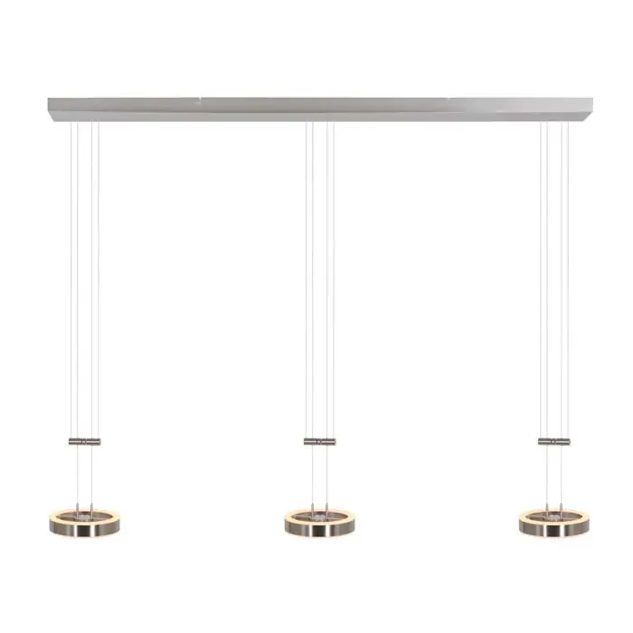 Steinhauer Piola Hanglamp LED Staal geborsteld, 6-lichts Beperkte Voorraad