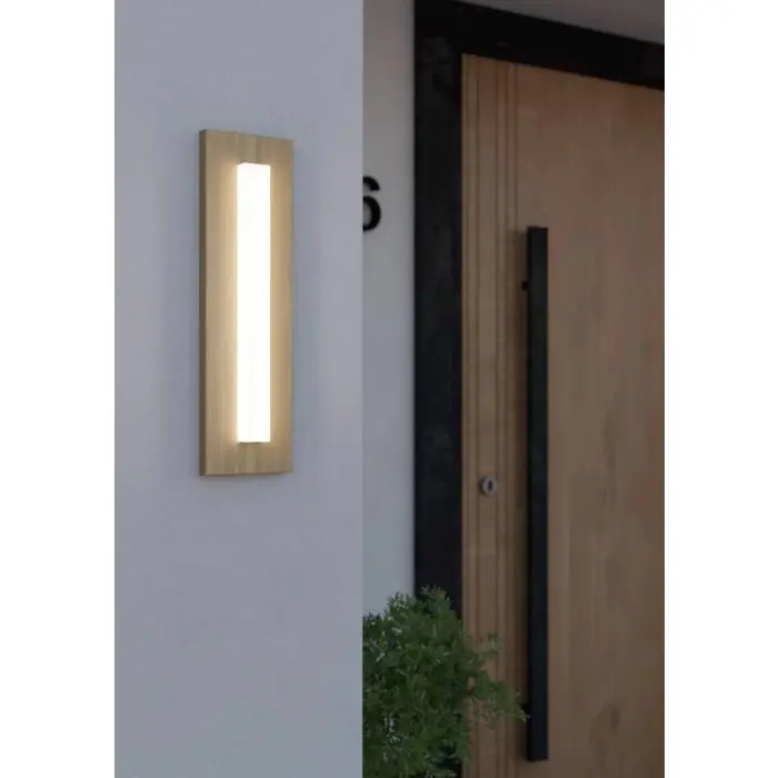 Eglo BITETTO Buiten muurverlichting LED houtlook, 1-licht Betaalbaar