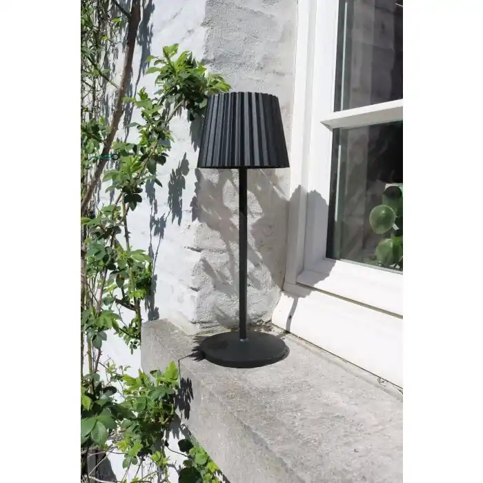 Lucide JUSTINE Tafellamp voor buiten LED Zwart, 1-licht Betrouwbaar