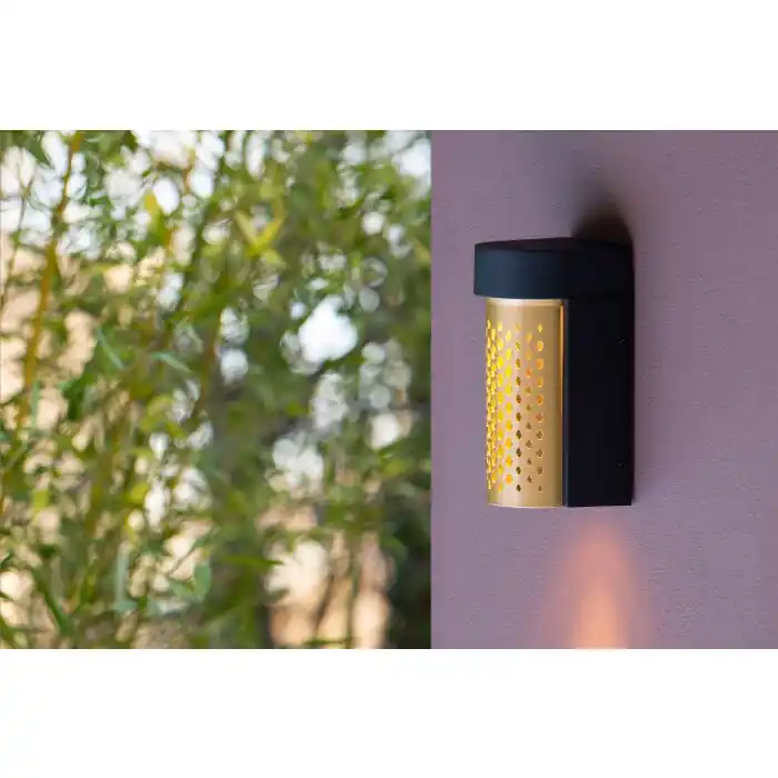 Koop Online Lucide KIRAN Buiten muurverlichting LED Zwart, 1-licht