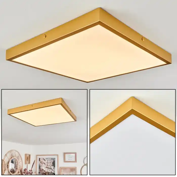 Express Levering Broglen Plafondpaneel LED Goud, 1-licht