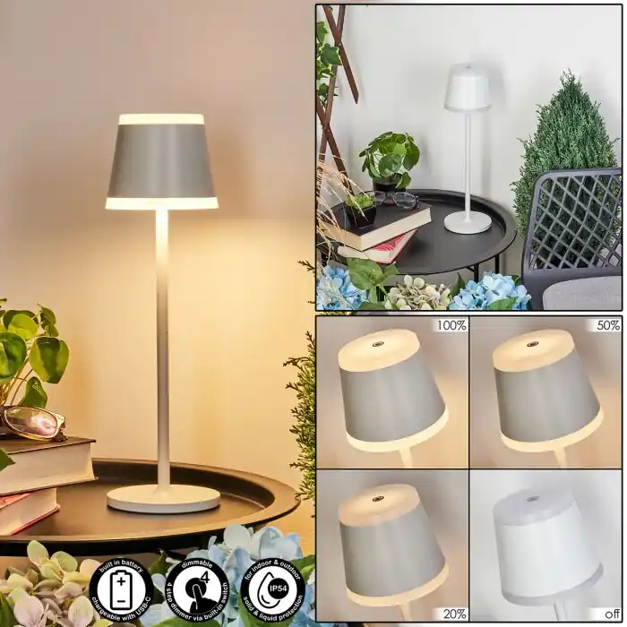 Op = Op Walt Tafellamp voor buiten LED Grijs, 1-licht