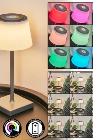 Aanbieding Burzaco Tafellamp voor buiten LED Antraciet, 1-licht, Kleurwisselaar
