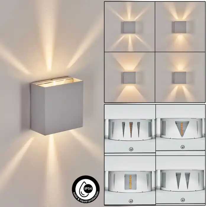 Superprijs Spidern Buiten muurverlichting LED Wit, 1-licht