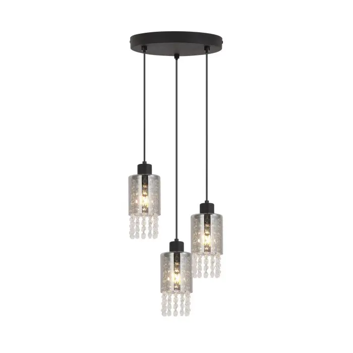 Globo BACKEY Hanger Zwart, 3-lichts Alleen Vandaag