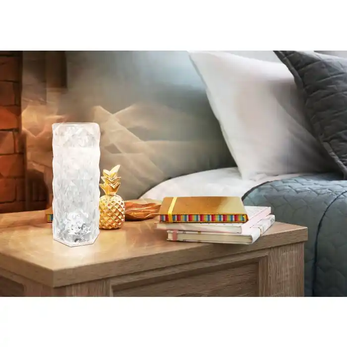 Globo GIXI Tafellamp LED Zilver, Transparant, Helder, 1-licht Favoriet