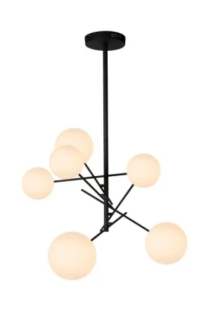 Aanbieding Lucide ALARA Hanglamp LED Zwart, 6-lichts