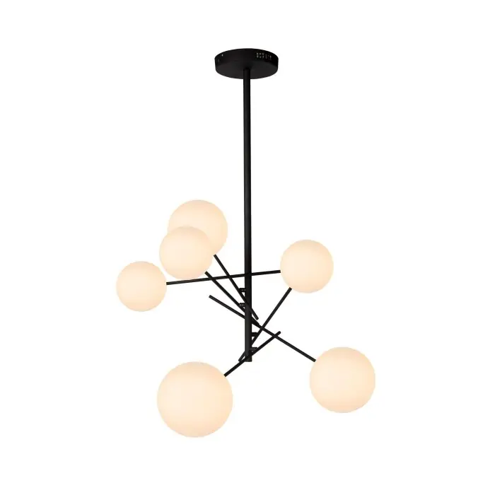 Aanbieding Lucide ALARA Hanglamp LED Zwart, 6-lichts