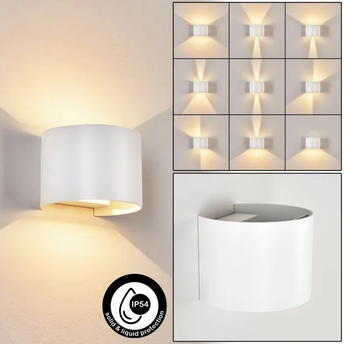 Tamarin Buiten muurverlichting LED Wit, 2-lichts Superprijs
