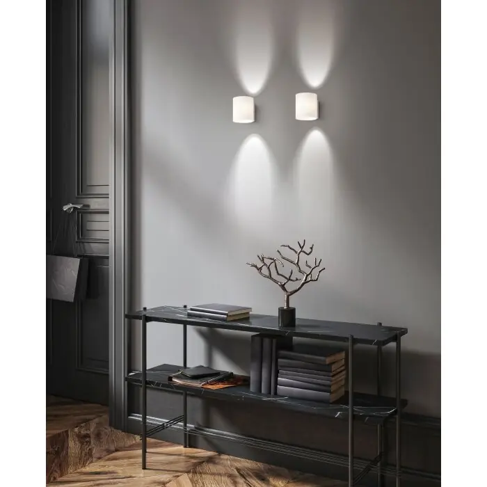 Exclusieve Aanbieding Fischer & Honsel Betty Muurlamp Nikkel mat, 1-licht