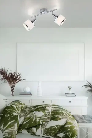 Alleen Vandaag Leuchten-Direkt ACCOR Plafondlamp Zilver, 2-lichts
