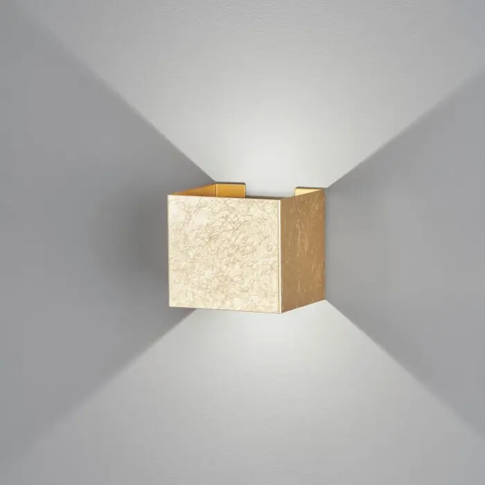 Fischer & Honsel Wall Muurlamp LED Goud, 2-lichts Alleen Vandaag