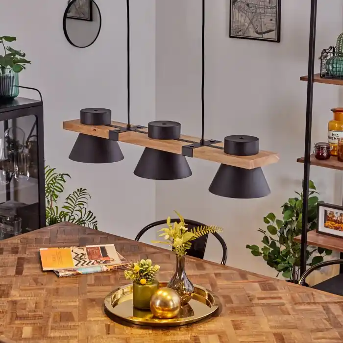 Gatangachi Hanglamp Zwart, 3-lichts Lage Prijs
