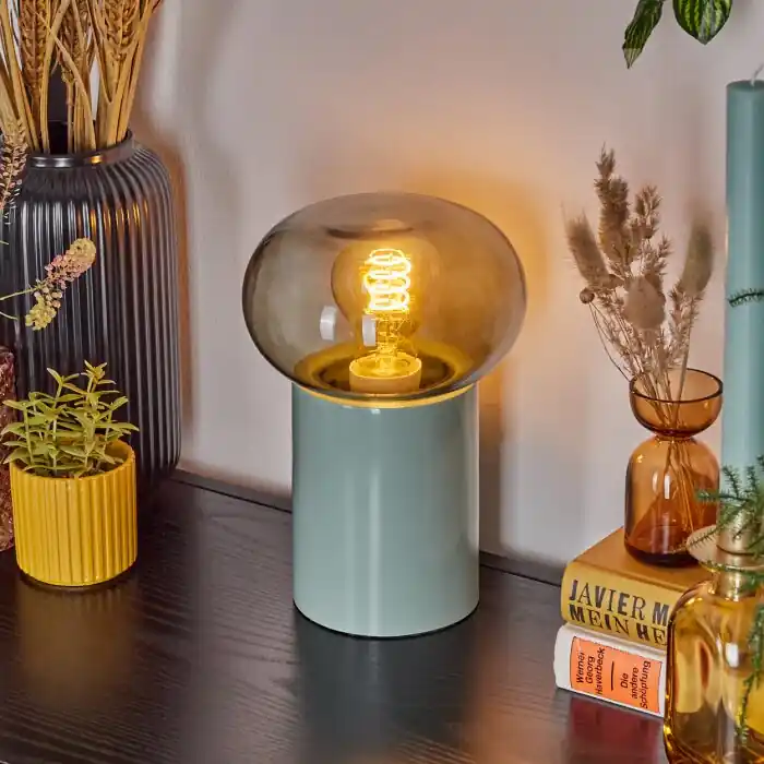 Veilige Betaling Godrie Tafellamp Blauw, 1-licht