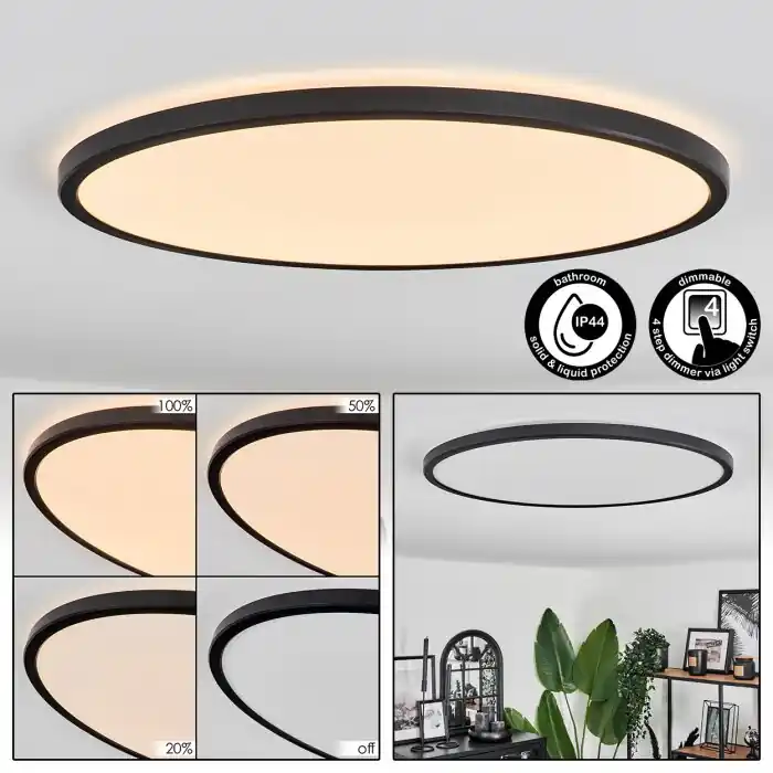 Actieprijs Hooper Plafondpaneel LED Zwart, 1-licht