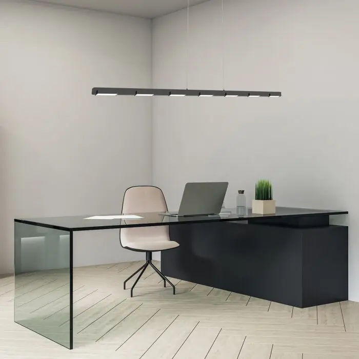 Goedkoop Steinhauer Bloc Hanglamp LED Zwart, 11-lichts