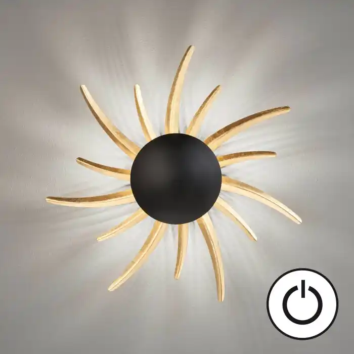Koopje Fischer & Honsel Sol Muurlamp LED Zwart, 1-licht