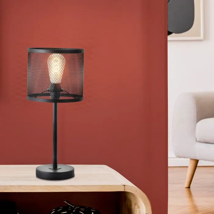 Aanbieding Brilliant Maze Tafellamp Zwart, 1-licht