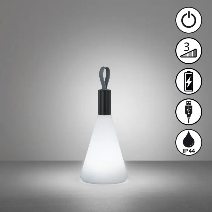 FHL easy Prian Tafellamp LED Zwart, 1-licht Snelle Levering