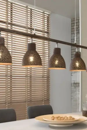 ZUIDBROEK Hanglamp Bruin, 5-lichts Flitsaanbieding