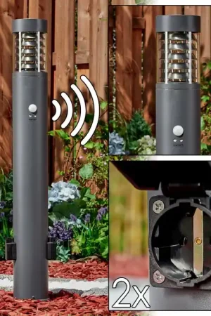 Aanbieding Dakar Padverlichting Antraciet, 1-licht, Bewegingsmelder