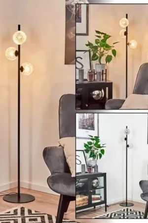 Weekendaanbieding Remaisnil Staande lamp Zwart, 3-lichts