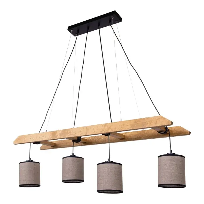 Amaichá Hanglamp Natuurlijke kleuren, 4-lichts Weekendaanbieding