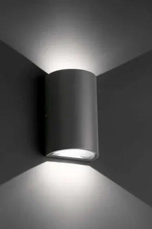 Faro Barcelona Lace Buiten muurverlichting LED Antraciet, 2-lichts Tijdelijk Beschikbaar