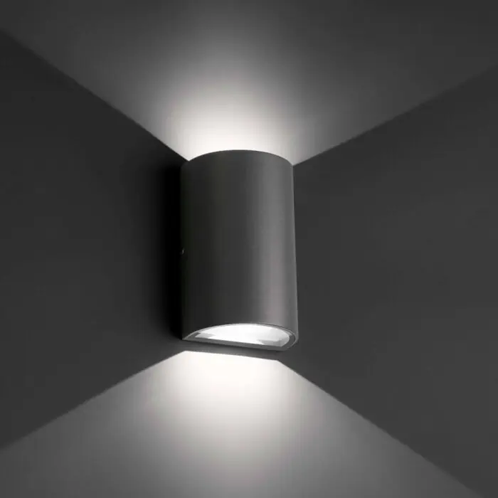 Faro Barcelona Lace Buiten muurverlichting LED Antraciet, 2-lichts Tijdelijk Beschikbaar