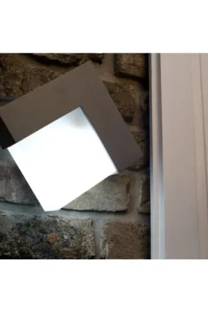Aanbieding LUTEC GEOMETRY Buiten muurverlichting Zilver, 1-licht