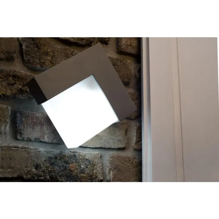 Aanbieding LUTEC GEOMETRY Buiten muurverlichting Zilver, 1-licht