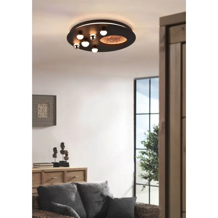 Meest Verkocht Trio Zodiac Plafondlamp LED Goud, Zwart, 1-licht