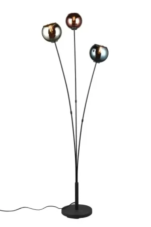 Aanbieding Reality SHELDON Staande lamp Zwart, 3-lichts