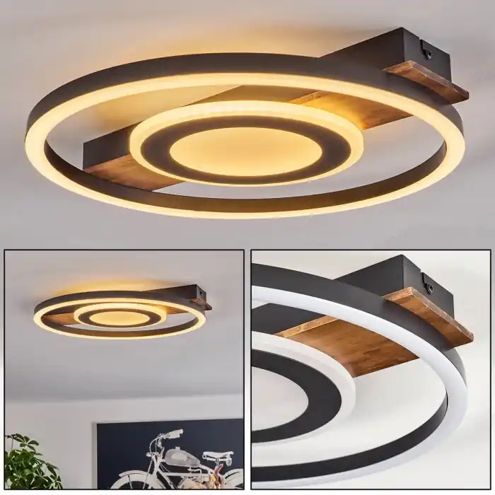 Taboneira Plafondlamp LED Zwart, 1-licht Hoge Kwaliteit