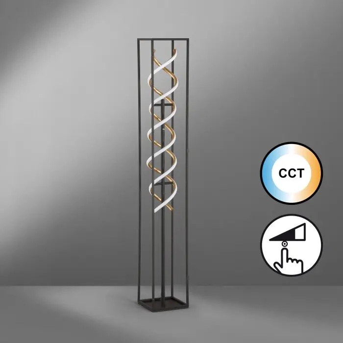Fischer & Honsel Gian Staande lamp LED Zwart, 1-licht Hoge Kwaliteit