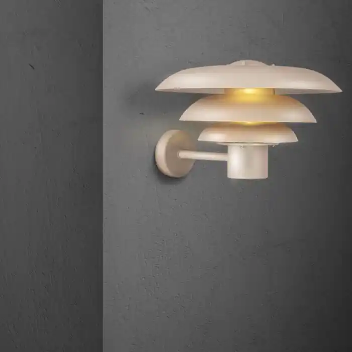 Nieuw Nordlux KURNOS Buiten muurverlichting Zandkleurig, 1-licht