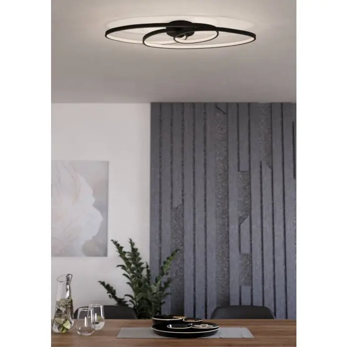 Betrouwbaar Eglo GIANELLA Plafondlamp LED Zwart, 1-licht