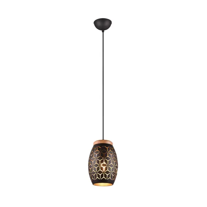 Merkproduct Reality BIDAR Hanglamp Goud, Natuurlijke kleuren, Zwart, 1-licht