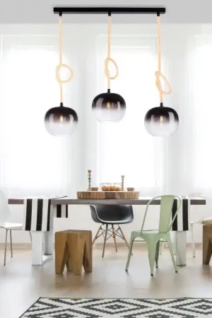 Beste Prijs Paul Neuhaus LUMA Hanglamp Zwart, 3-lichts