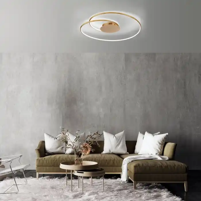 Beperkt Aanbod Paul Neuhaus NASTRO Plafondlamp LED Goud, 1-licht